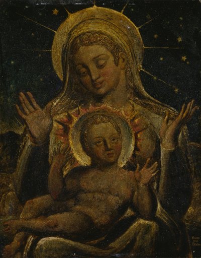 Virgen y Niño de William Blake